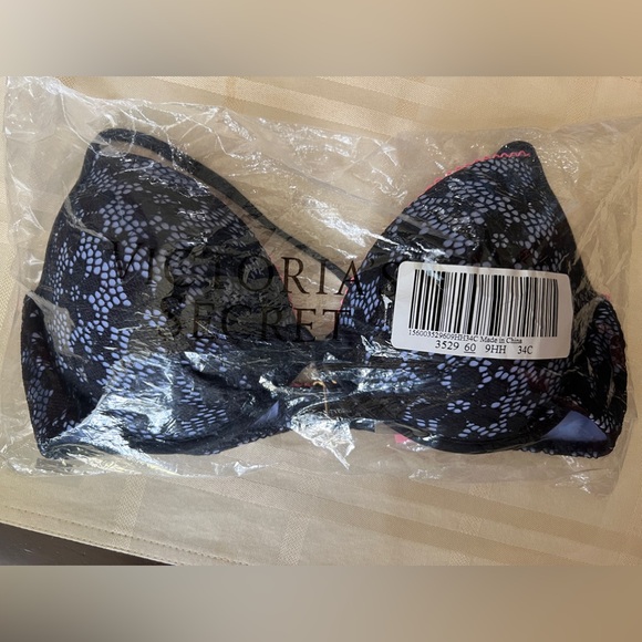 Victoria's Secret lace & daisy print push-up bikini top - 34C - NWT - Picture 7 of 10